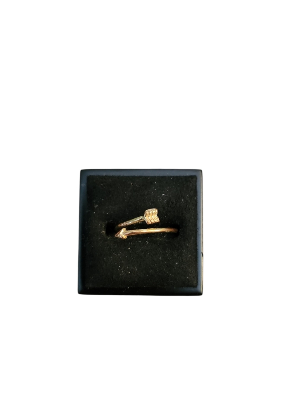 Size 4 Gold Toned Arrow Adjustable Wrap Ring